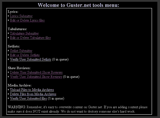 Guster's Official Website